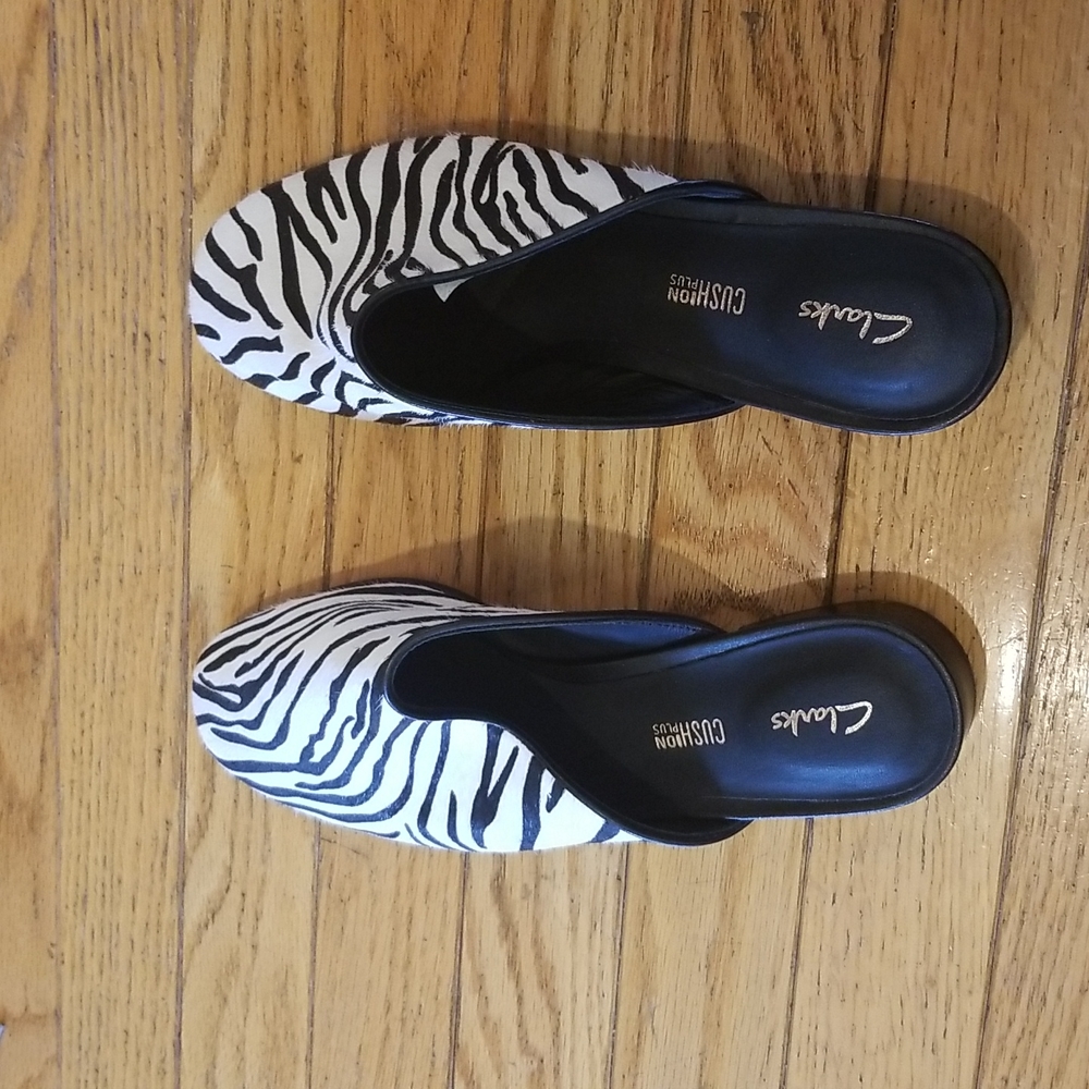 Clark's Pure Bluch Animal Print Mule